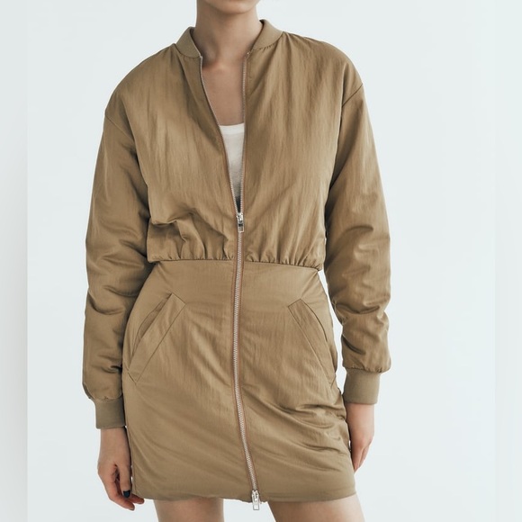 Zara Dresses & Skirts - Zara | I BOMBER DRESS